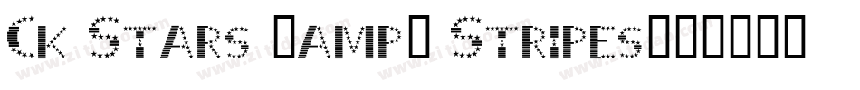 Ck Stars & Stripes字体转换